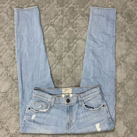 Current Elliott Straight Leg Light Wash Jeans - Picture 2 of 6